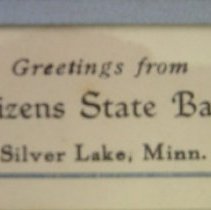 Citizens State Bank, Silver Lake, MN
