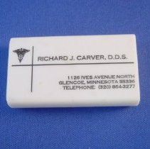 Richard J. Carver, D. D. S., Glencoe, MN-toothpick holder