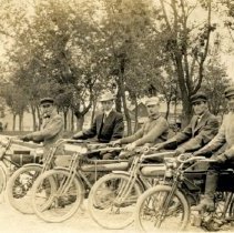 Bicyclists at Central Park, Hutchinson, MN