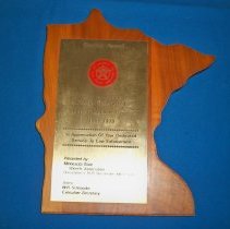 Leon Odegaard-1955-1979 Service Award-Minnesota State Sheriffs Ass'n