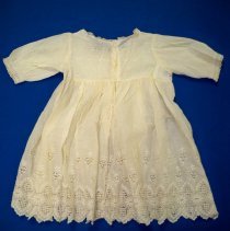 Back of child's eyelet dress