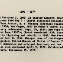 Evangelical United Church of Christ of Lester Prairie, MN, 1899-1974