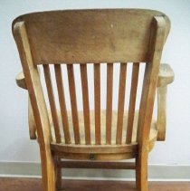 Oak desk chair back