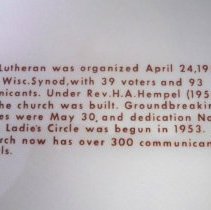Grace Ev. Lutheran Church, Hutchinson, MN,1953-1963
