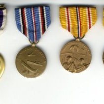 John P. Hansen WWII medals