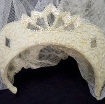 Phyllis Zierke Weseloh wedding tiara & veil