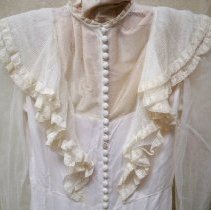 Phyllis Zierke Weseloh wedding gown, 1944 - back detail