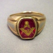 Masonic ring-Arnold Klawitter