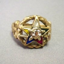 Order of Eastern Star ring-Irma Klawitter