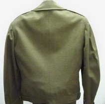 World War II uniform jacket back view