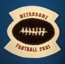 Metrodome 2001 Football patch-McLeod West