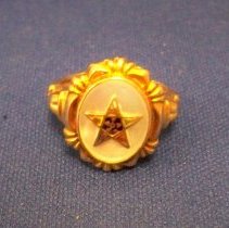 Order of Eastern Star ring