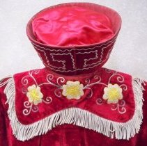 IOOF Past Noble Grand robe back collar and crown detail
