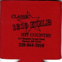 Beverage holder-KGLB Radio, Glencoe, MN