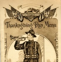1918 Thanksgiving Menu, Camp Hancock, GA