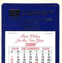 Novelty 2009 calendar