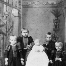 Clara, David, Teckla, Hulda & Charles Johnson, 1891