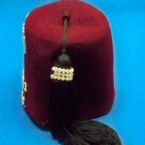 Zuhrah Lodge shrine fez-back view