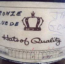 Jay Gould hat box detail