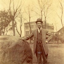 Jack Knaff at Stockade rock (Original reversed photo)