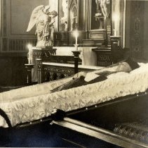Unknown priest lying in state