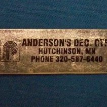 Anderson's Decorating Center, Hutchinson, MN novelty opener