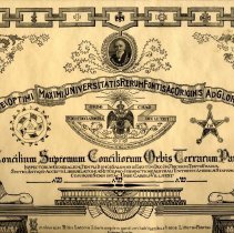 Scottish Rite of Freemasonry certificate, Lars M. Lerberg