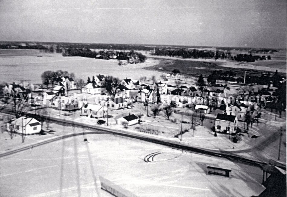 Print, Photographic Aerial viewPlato, Minnesota, 1954