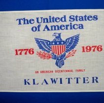 USA Centennial Klawitter family flag