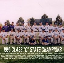 Plato, MN baseball team, 1996 Class "C" State Champions