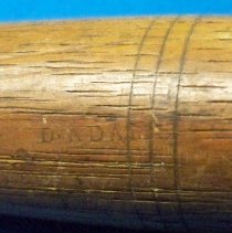 Chisel Handle detail showing owners name stamped into handle