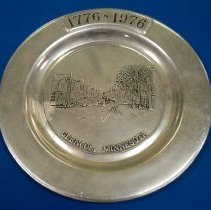 USA Bicentennial plate-Glencoe, MN