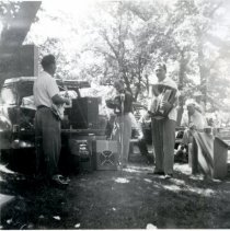 Chris Kober & friends playing music at Gopher Campfire Club