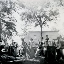 Accordion students of Chris Kober at Gopher Campfire Club