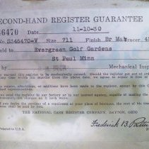 Cash register detail