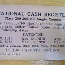 Cash register detail