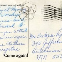 Grace Evangelical Lutheran Church, Hutchinson, MN-reverse