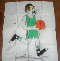 Basketball player drawing
