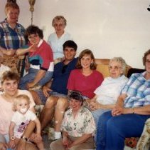 Family get-together at Martha Voigt's apartment