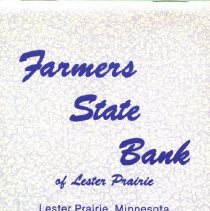 Farmers State Bank of Lester Prairie, MN notebook