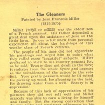 "The Gleaners" painting and story