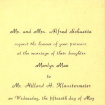 Wedding invitation