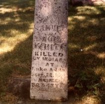 Samuel & Laura White grave stone