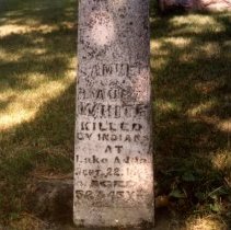 Glencoe cemetery stone-Samuel & Laura White