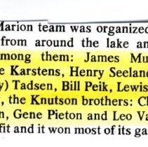 Lake Marion baseball team players list