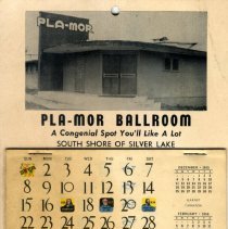 Pla-Mor Ballroom, Silver Lake, MN, 1956 calendar