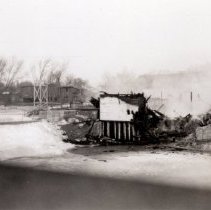 Ames Mill fire damage, Hutchinson MN, 1936