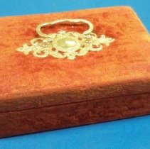 Red velvet jewelry case