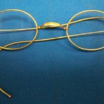 Gold rimmed eyeglasses