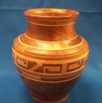 Black Walnut and Maple Vase-Leonard Erickson